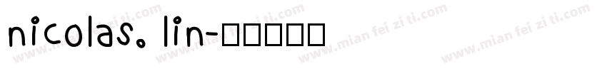 nicolas. lin字体转换